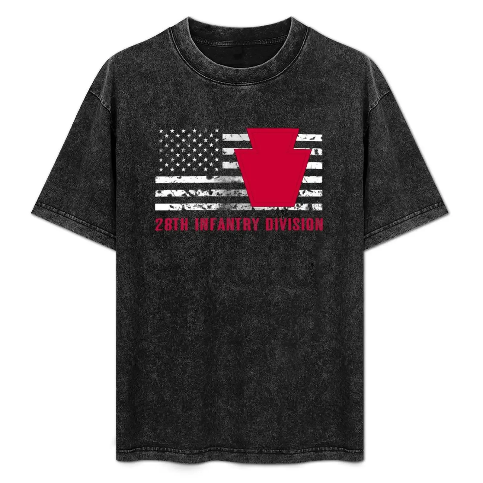 

28th Infantry Division (Distressed Flag) T-Shirt Festival Short Sleeve T-Shirt