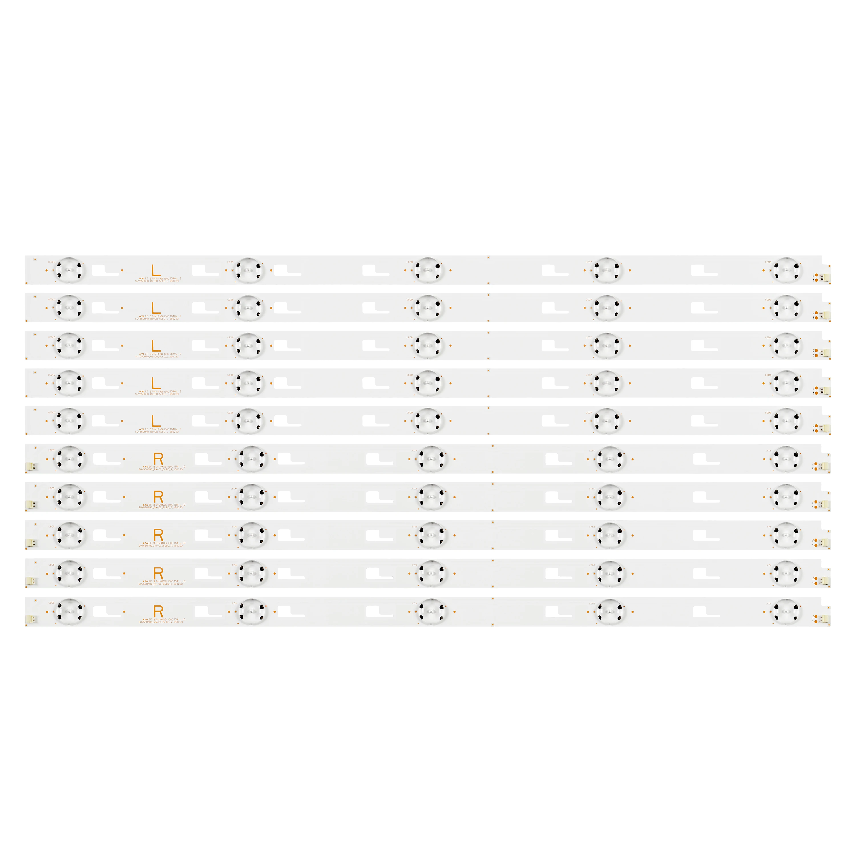 New 10pcs LED Backlight Bar Fo KD-55X8000C KD-55X8005C KD-55X810C KD-55X700D SYV5544 SVY550AH0-REV00-5LED-L R LSY550FN01