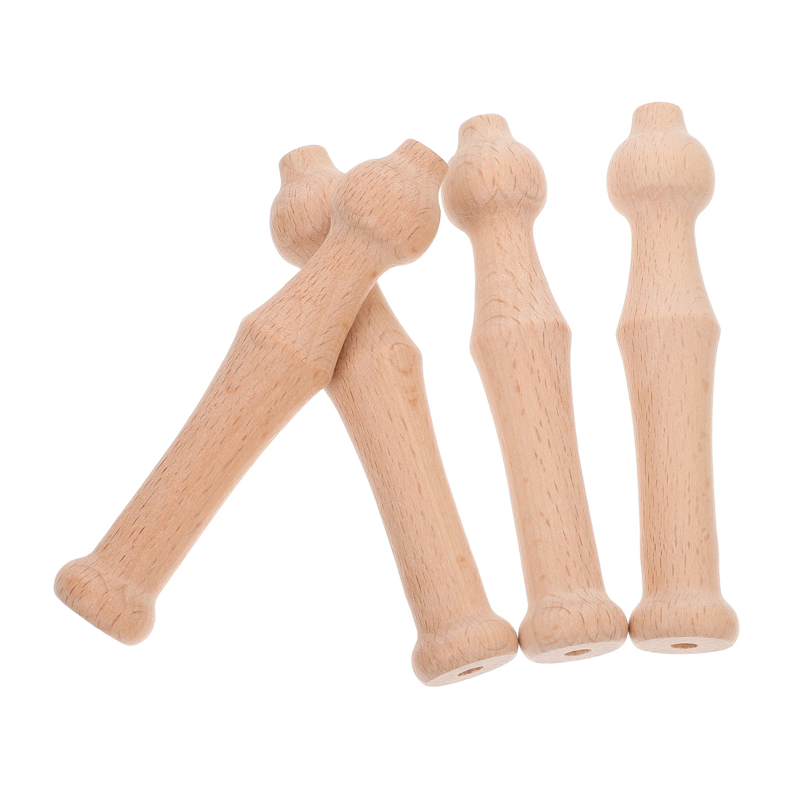 

4pcs Felting Needles Holder Ergonomic Wooden Handles Durable Punch Needle Tool For Wool Felting Crafts Needle Pen Poking