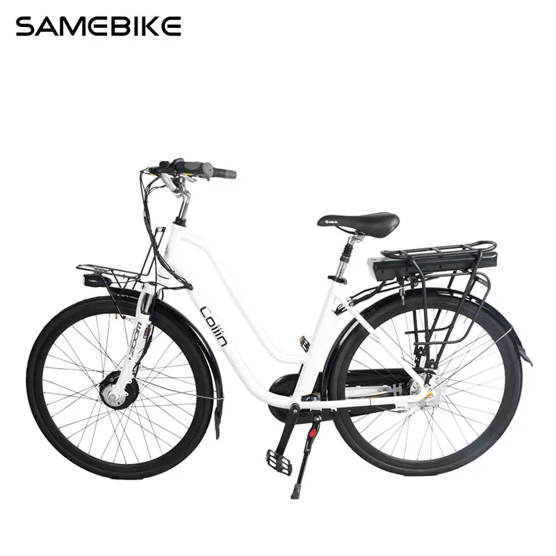 2024 China Factory SAMEBIKE NEW 27.5 Inches 36v 12Ah 250w Bafung Front Motor Suspension Fork Electric City Bike Electric Bike