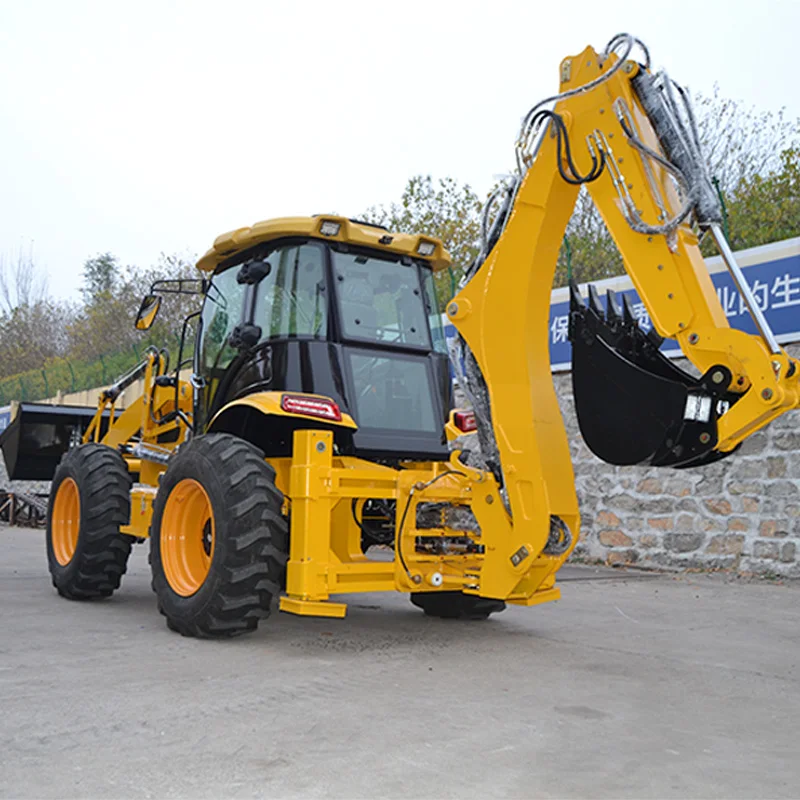 Trending Model 4x4 Mini Front End Tractor Loader Shovel Backhoe Loader Mini Multi Function Loader Backhoe