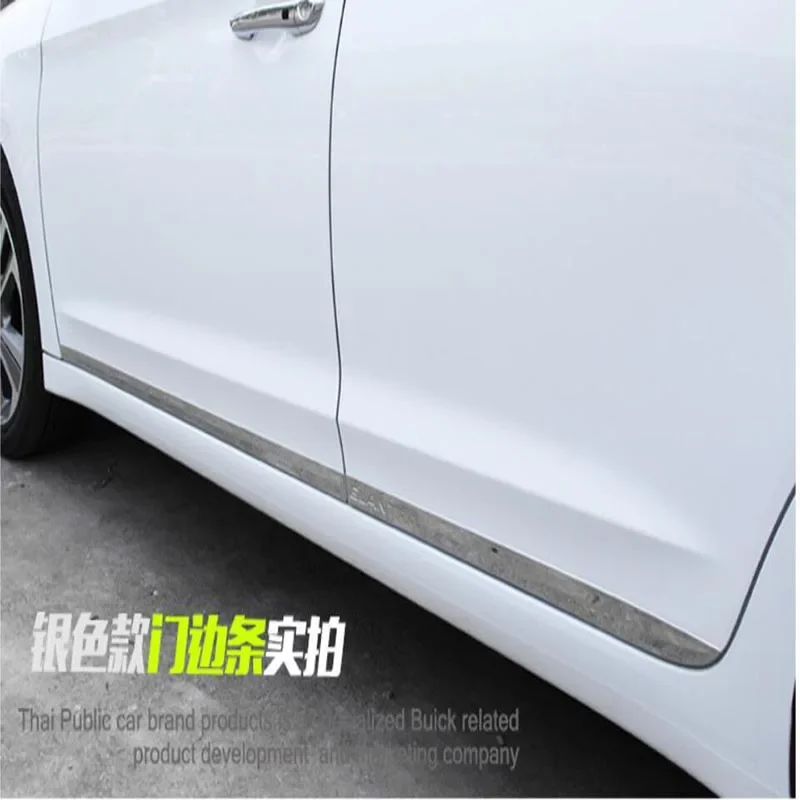 

Car Styling Car Side body sill trim Automobiles Accessories For Hyundai Elantra 2017 2018 2019 Avante