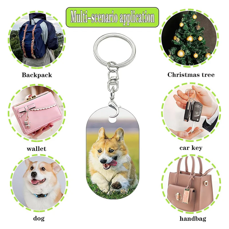 

Best-Metal Sublimation Keychain Blanks,Sublimation Blanks Bulk For Keychains,Double Sided Sublimation Ornament Blanks