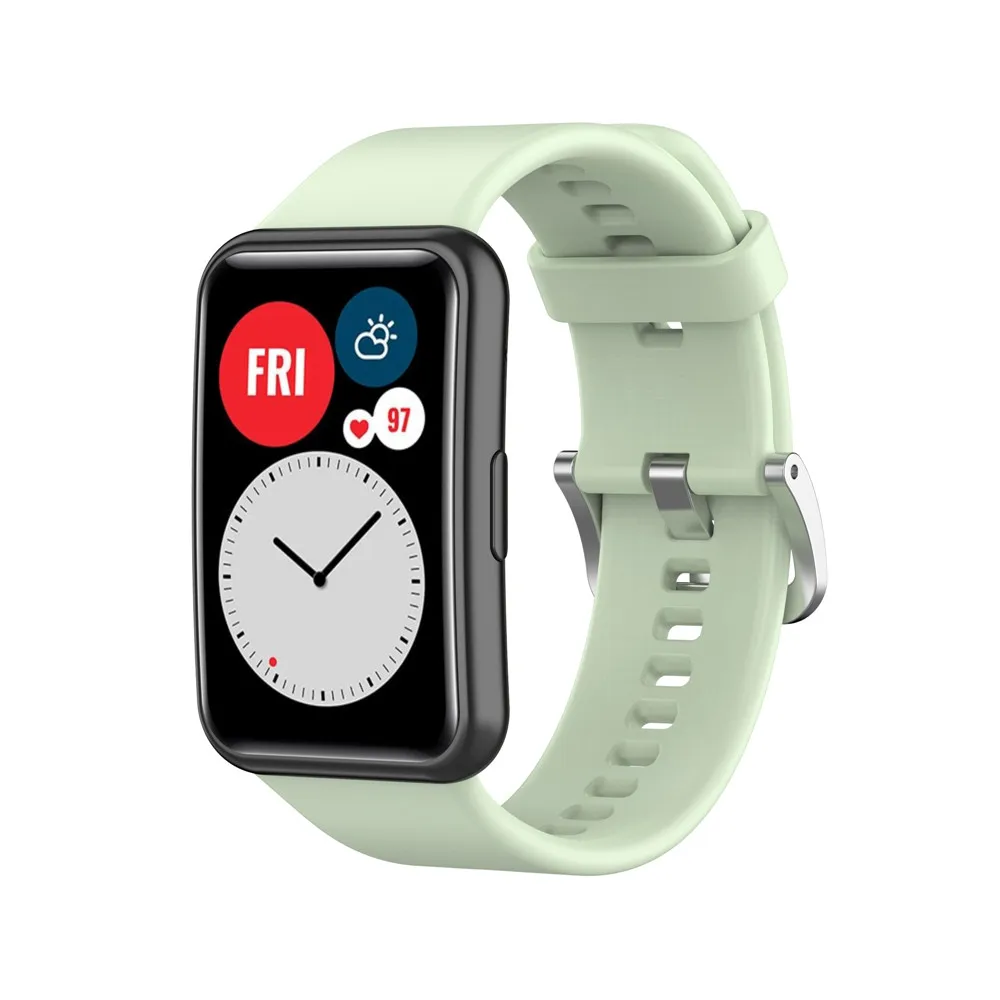 BEHUA Buntes Silikonarmband für Huawei Watch Fit Original Smartwatch-Zubehör, Handgelenksband mit Werkzeug, einfache Anpassung – Detail 18