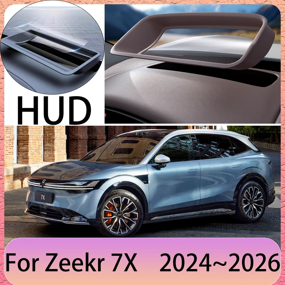 

Для Zeekr 7X 2024 ~ 2026 2025 LHD автомобильный проекционный дисплей Защитная приборная панель HUD Пылезащитный чехол Аксессуары для интерьера