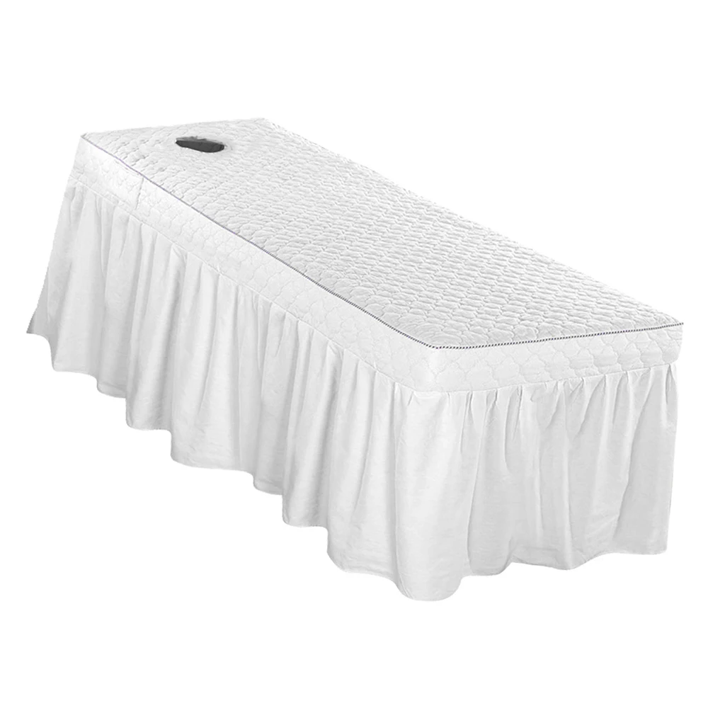 Massage Table Valance Sheet Cotton Aesthetic Bedding Beauty Bed Cover Spa Bed Sheets for Salon Hotel