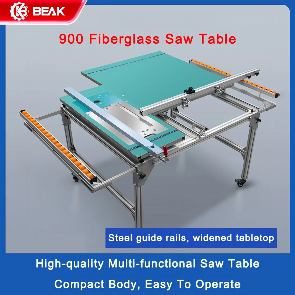 

Новый деревообрабатывающий верстак 2026 года, малый складной пильный стол, пила для распиловки панелей без пыли, многофункциональная прецизионная форматно-раскроечная пила