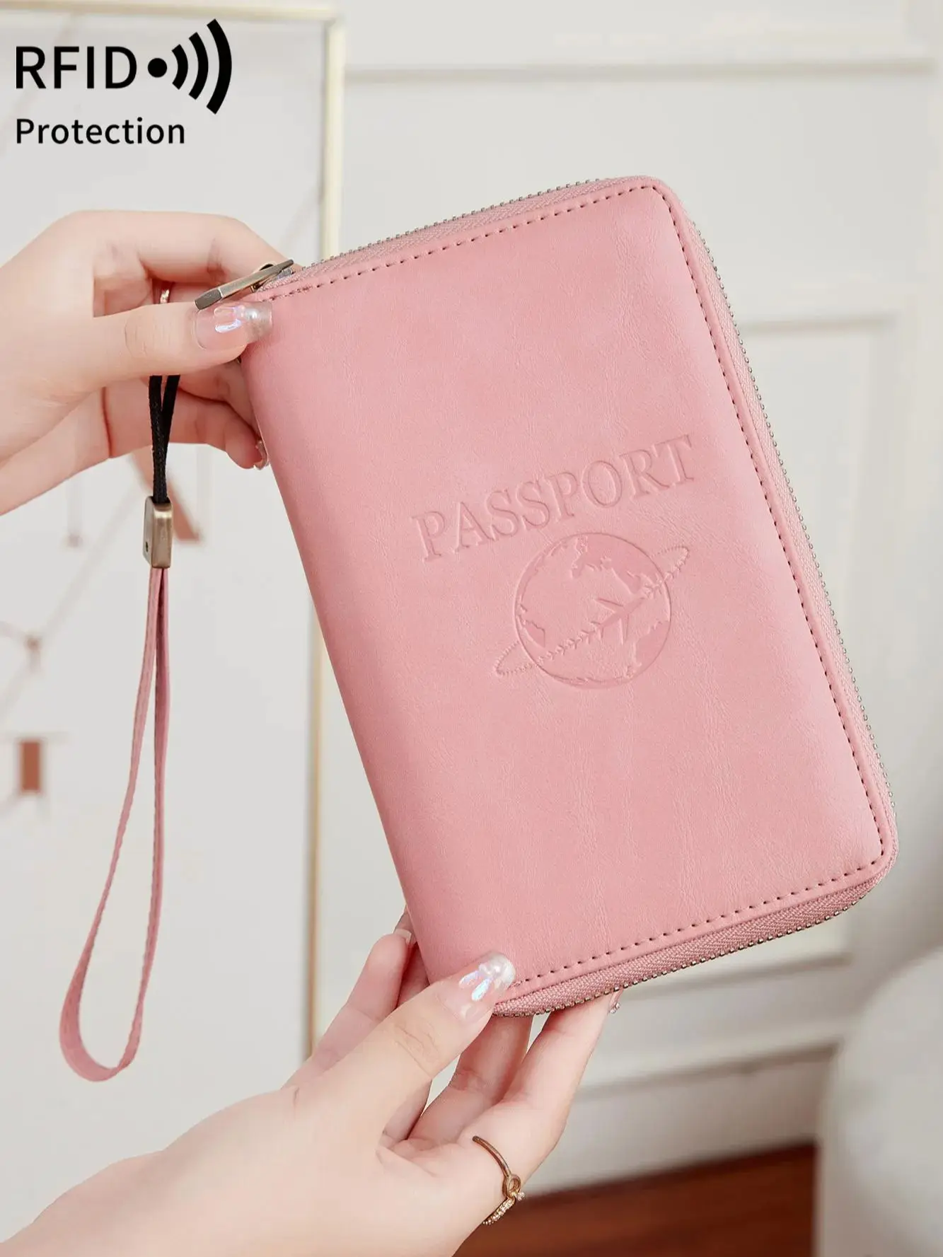 Fashionable retro passport bag RFID multifunctional ID card bank cardPU leather passport cover passport wallet travelaccessories