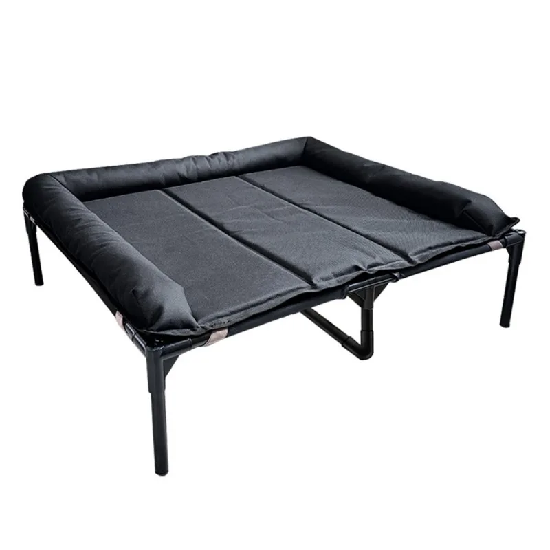 Elevated Pet Cot Foldable Dog Bed Removable Washable Breathable Cat Dog Bed Moisture Proof Portable Pet Supply