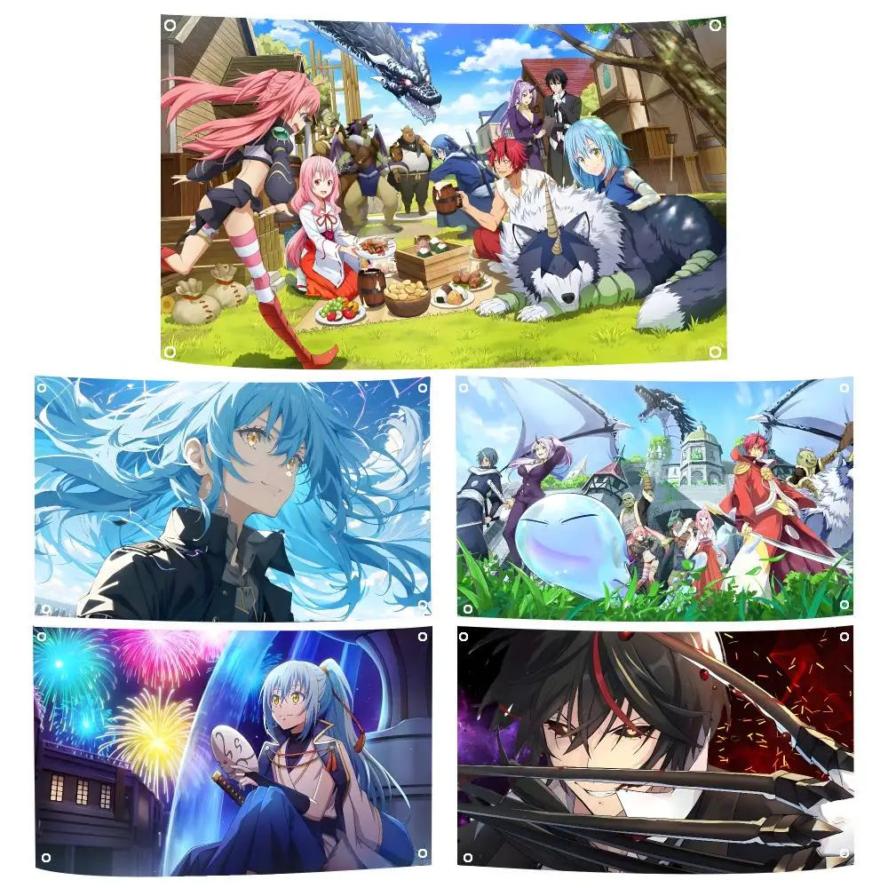 That Time I Got Reincarnated As A Slime Flags Durable Outdoor Indoor Festive Decoration Classic Design Wall Room Banner