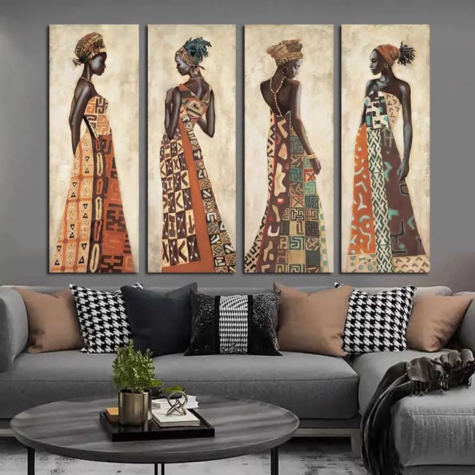 Vintage African Woman Large Diamond Painting Full New Collection Diamond Mosaic Portrait Entrance For Living Room Home Decor