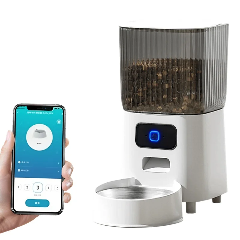 Timed and quantitative feeding machine, intelligent automatic feeding, remote control of cat food and dog food