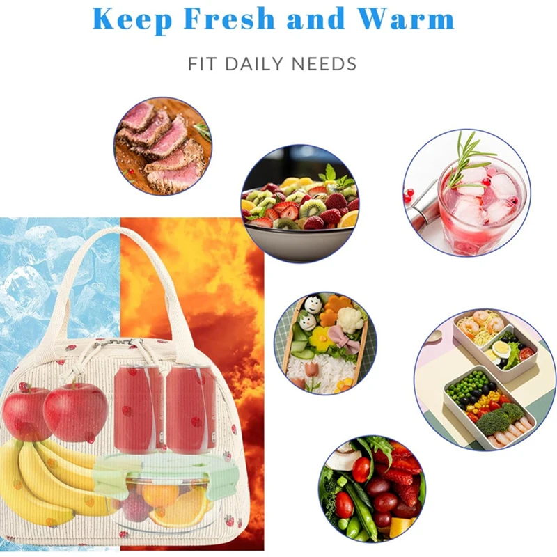 Saco de almoço portátil isolamento térmico lancheira armazenamento bolsa multifuncional saco térmico piquenique foodpouch