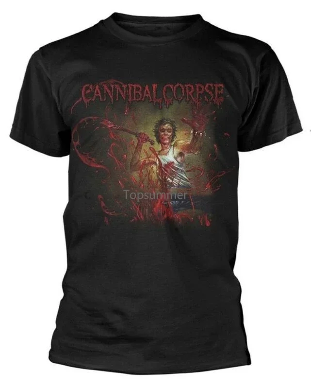 Cannibal Corpse ' Rojo Antes Negro 'T-Shirt - Nuevo Y Oficial