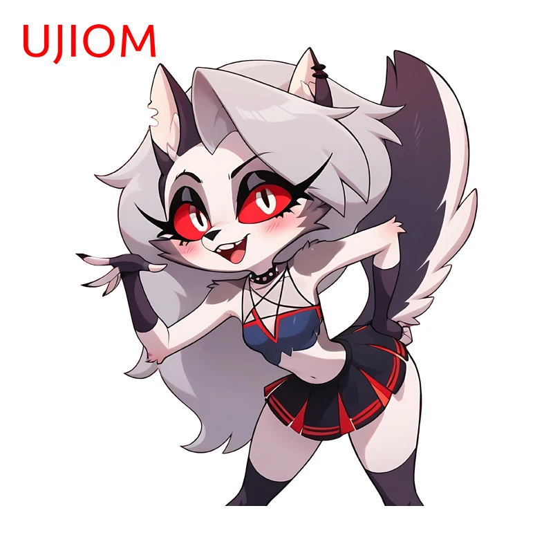 UJIOM Loona Cute Interesting Girl Wall Sticker Popular Creative Occlusion Scratch Vinly Decal Delicate Wallpapers For Kids