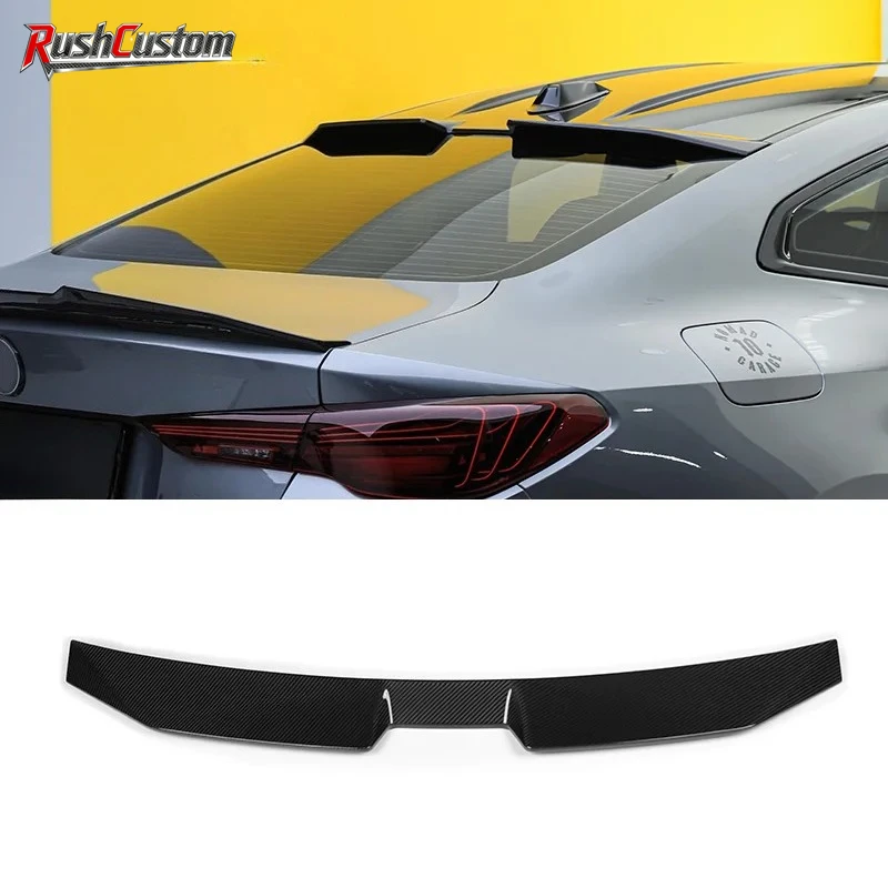 

For BMW 4 Series G22 G82 M4 G82 PSM Style Dry Carbon Fiber Roof Spoiler M4 G82 G83 Prepreg Carbon Fiber