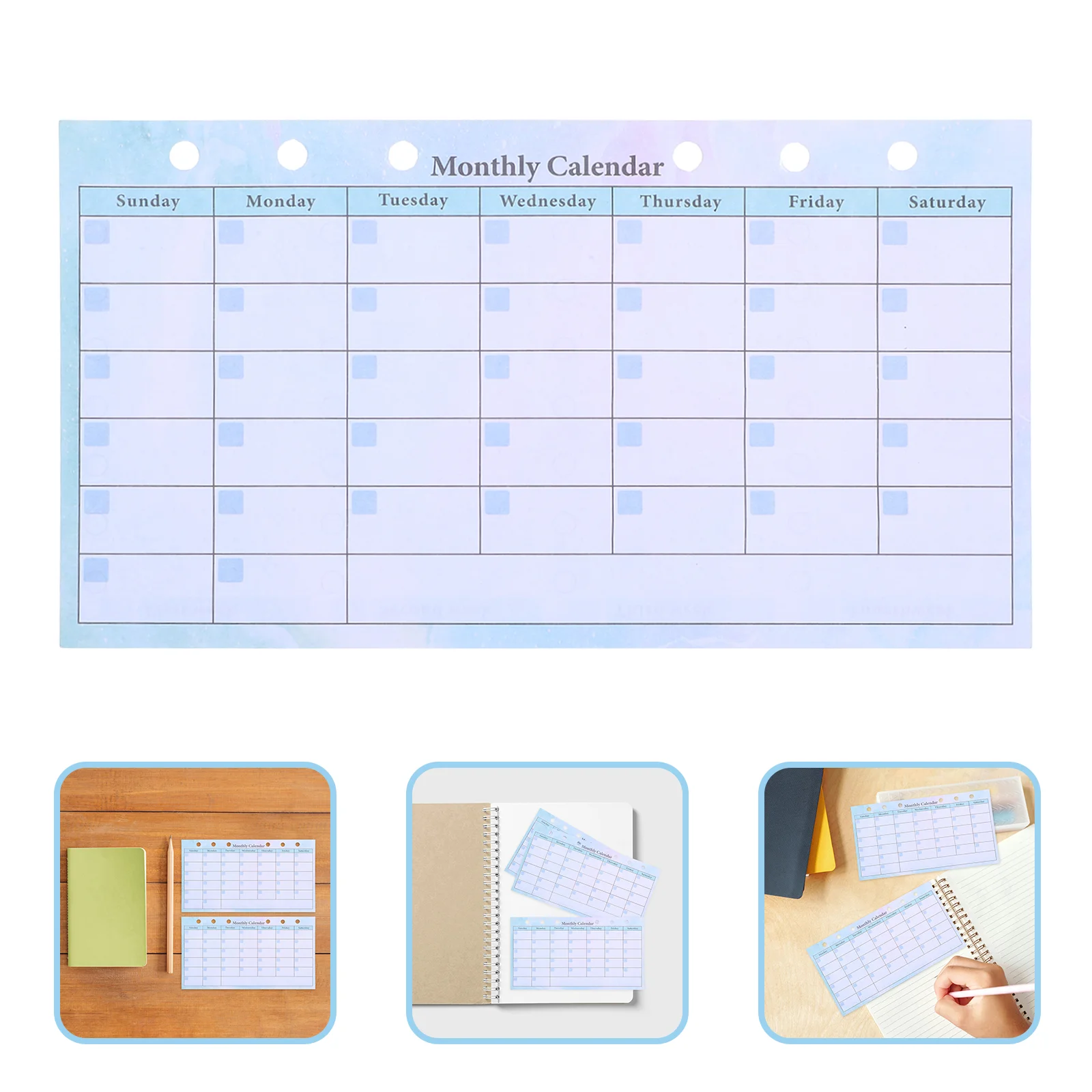 14 Sheets Hand Account Monthly Planner Paper Magnetic Grocery List Pad for Fridge