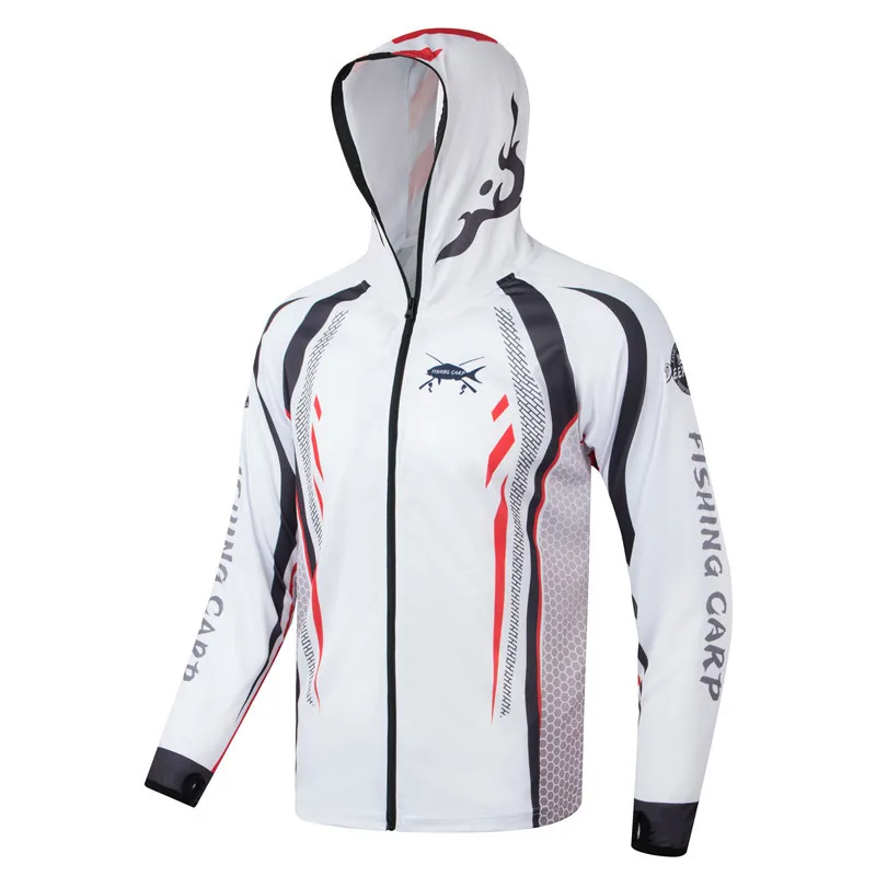 

Fishing Sun Protection Suit for Men, Large Size, Quick-drying and Breathable, with Pockets and Zippers, Fishing Clothing