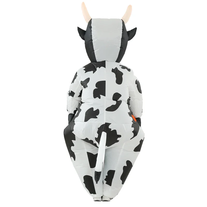 Woman Cow Inflatable Costume Funny Animal Cosplay Clothes for Man Party Show Grow Up Suit Thanksgiving Day Holiday Fancy Dress