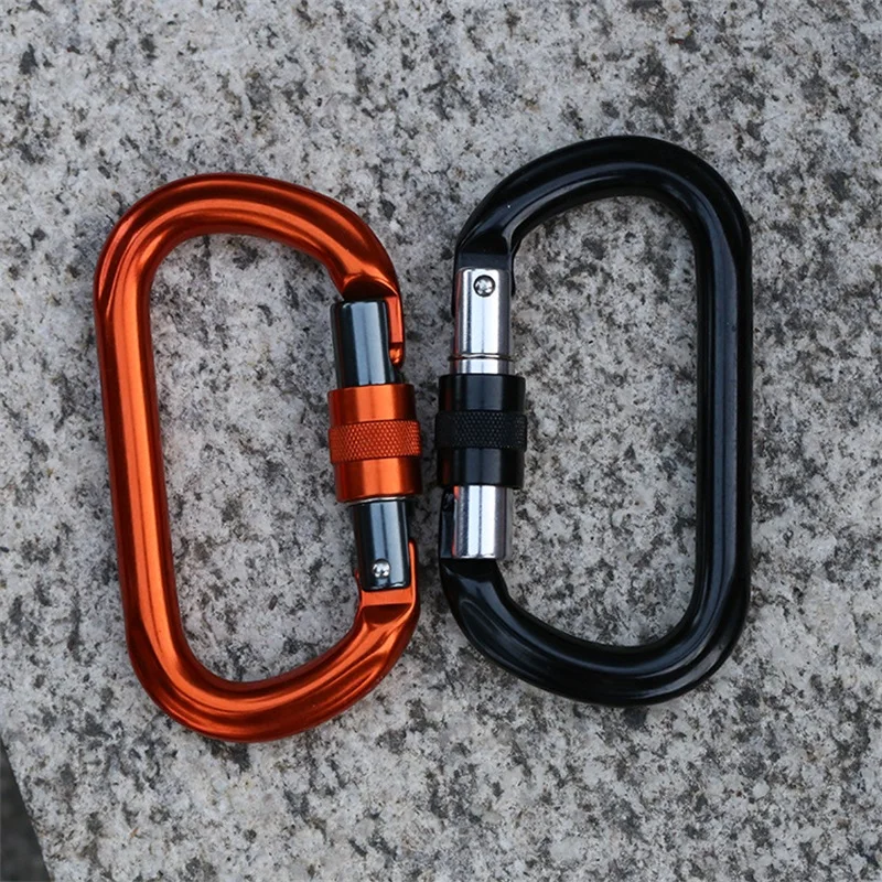 Rock Climbing O-type Lock Buckle Automatic Safety Master Carabiner Multicolor Crossing Hook Mountaineer Outdoor SRT Tool