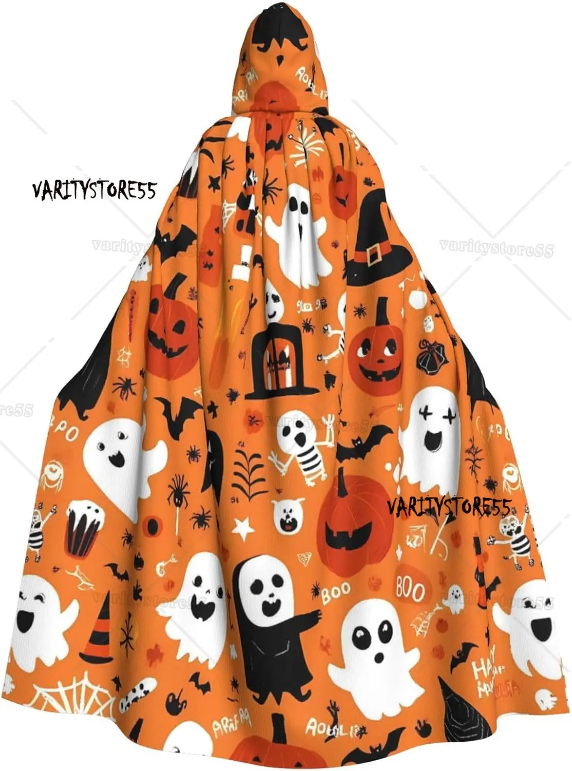 

Плащ для взрослых на Хэллоуин с капюшоном Хэллоуин Рождественский костюм ведьмы-волшебника