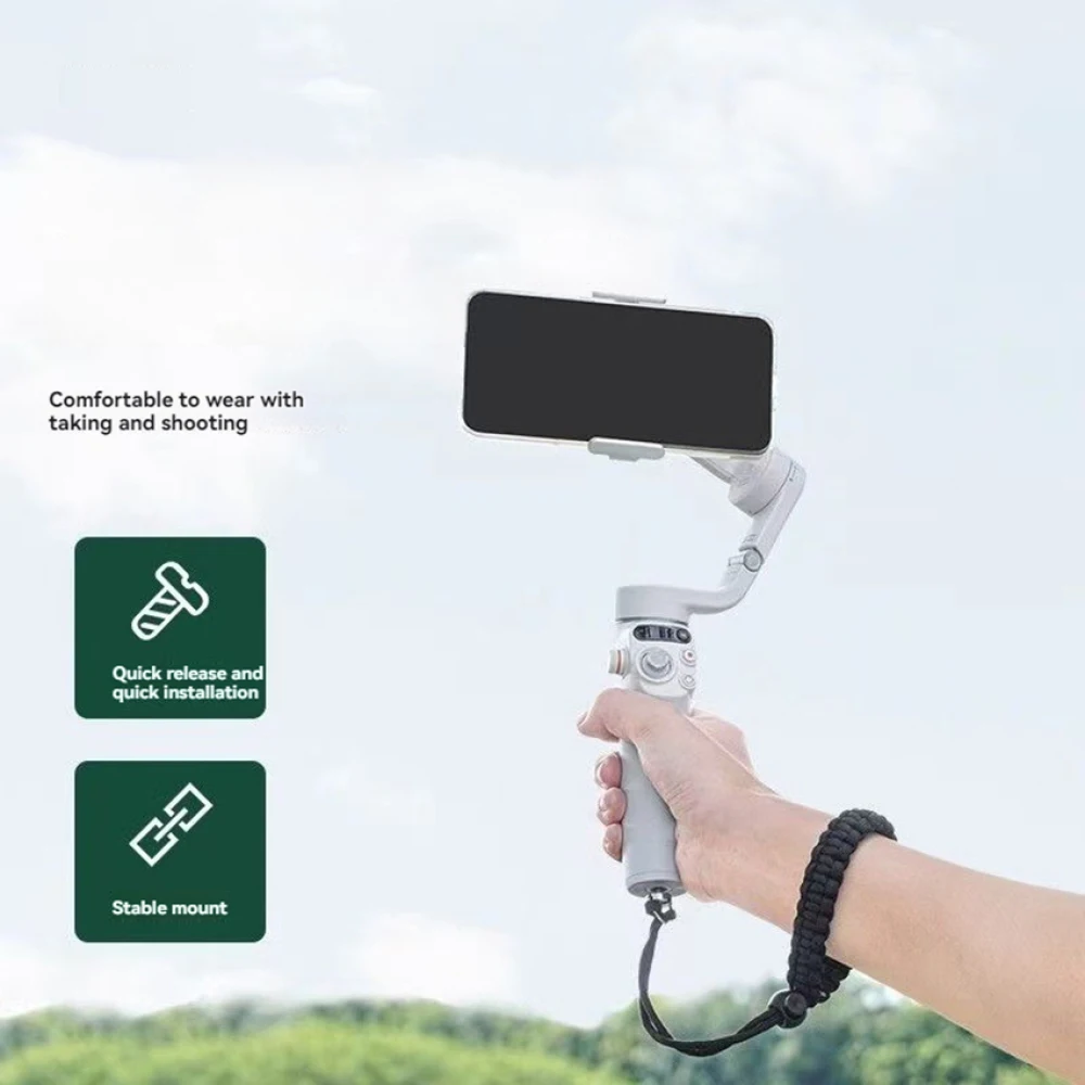 Anti-Lost Lanyard Handheld Rope with 1/4 Screw Universal Gimbal Stabilizer Lanyard for DJI OM7P/Osmo Mobile 7/ 7P