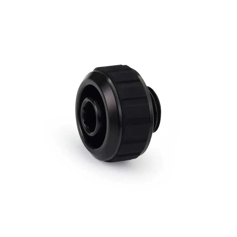 Alphacool Apex Grip SoftTube Fitting 16/10mm G1/4 Chroom/Zwart, Aangepaste Waterkoelingssysteem Slangaansluitingen