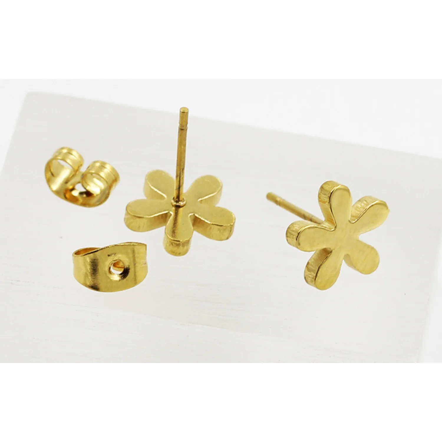 10 Pairs Women 2020 Earring Fashion Jewelry Gold Silver Color Flower Stud Earrings korean fashion Wholesale Accessories