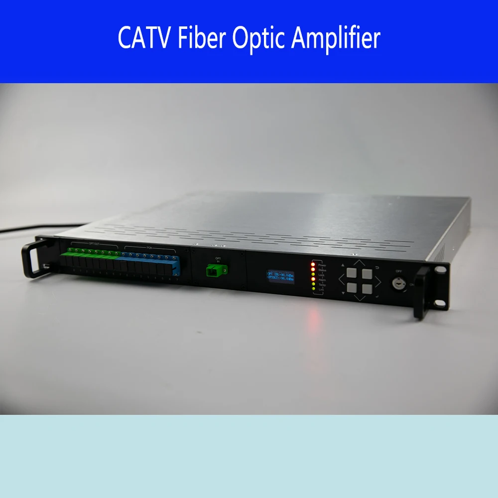 EDFA Amplifier WDM EDFA 8 Port 1550nm Optical Amplifier Fiber Optic Equipment