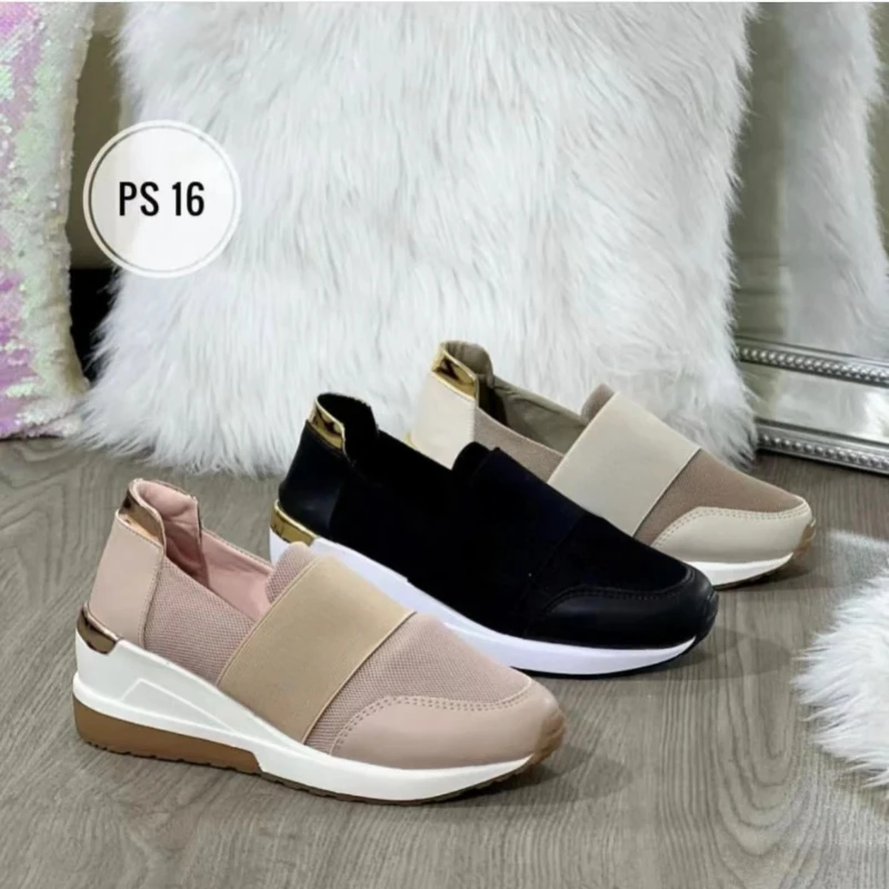 Scarpe da donna Trend 2024 autunno Fashion Tennis Slip-on Casual Sneaker Platform per zeppe Running Luxury Designer Ladies mocassini