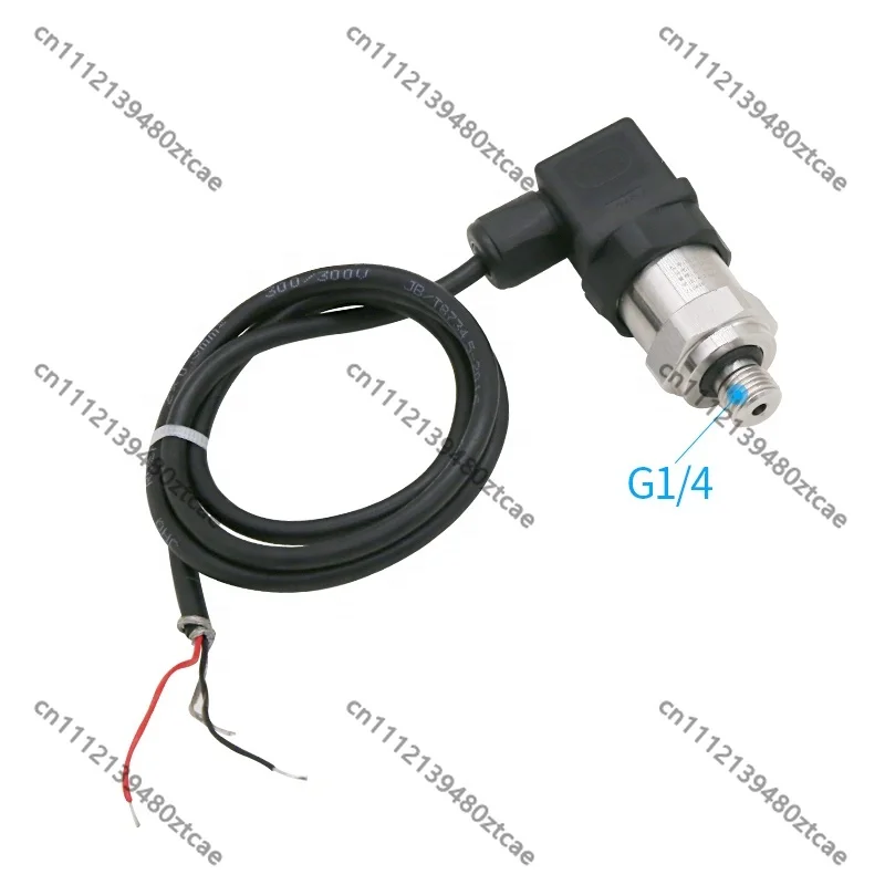 Industrial Pressure Transducer 12-32VDC 4-20mA, Stainless Steel with Hirschmann Connector for Water Gas Oil Pressure Testing