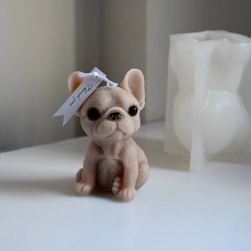 Silicone Mold Puppy Fondant Mould for Baking DIY Soap Decorating Tool