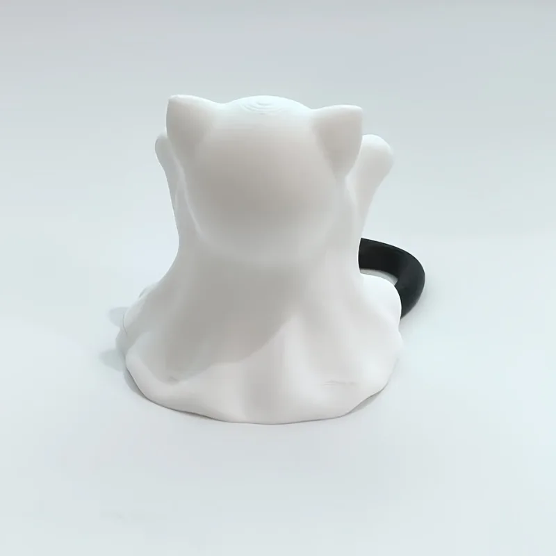 سلسلة مفاتيح شبح مطبوعة ثلاثية الأبعاد حديثة قطعة واحدة - قلادة شبح الهالوين الاصطناعية، لا حاجة للكهرباء، ملحقات عطلة احتفالية