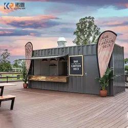 Hot Sale 20ft Portable Kiosk Modified Prefab Modular Coffee Shop Shipping Container Bar