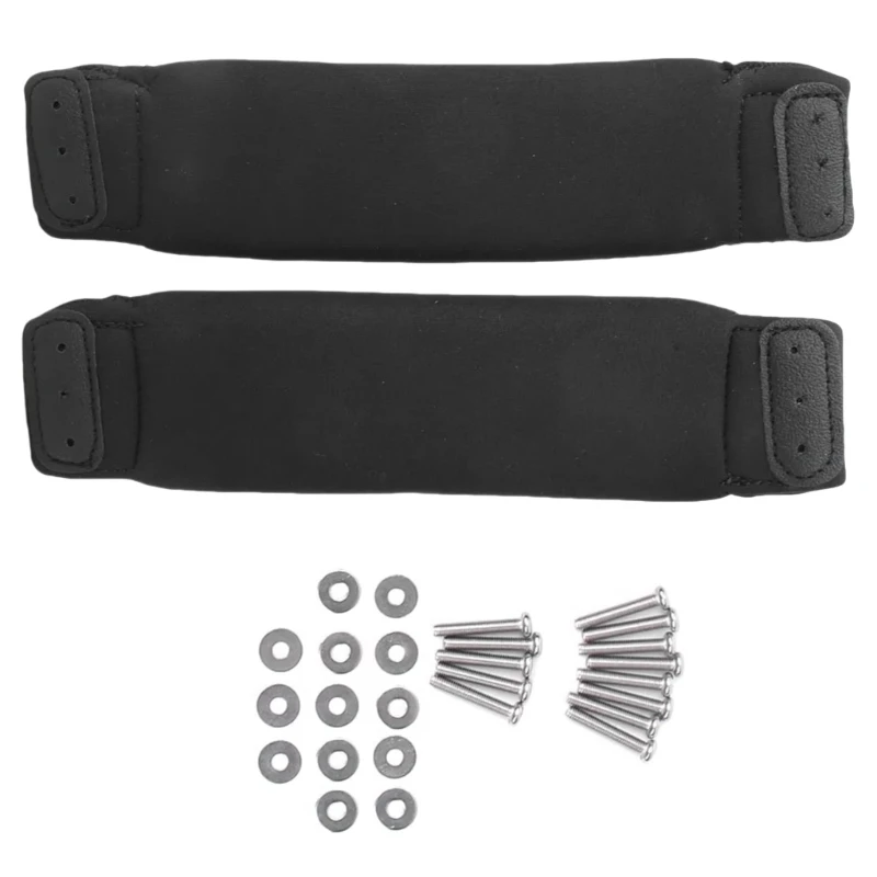 2Pcs Kiteboard Footstraps Black Foot Strap Surfboard Foot Strap Replacements for Kiteboard Surfing Board Outdoor Surfing