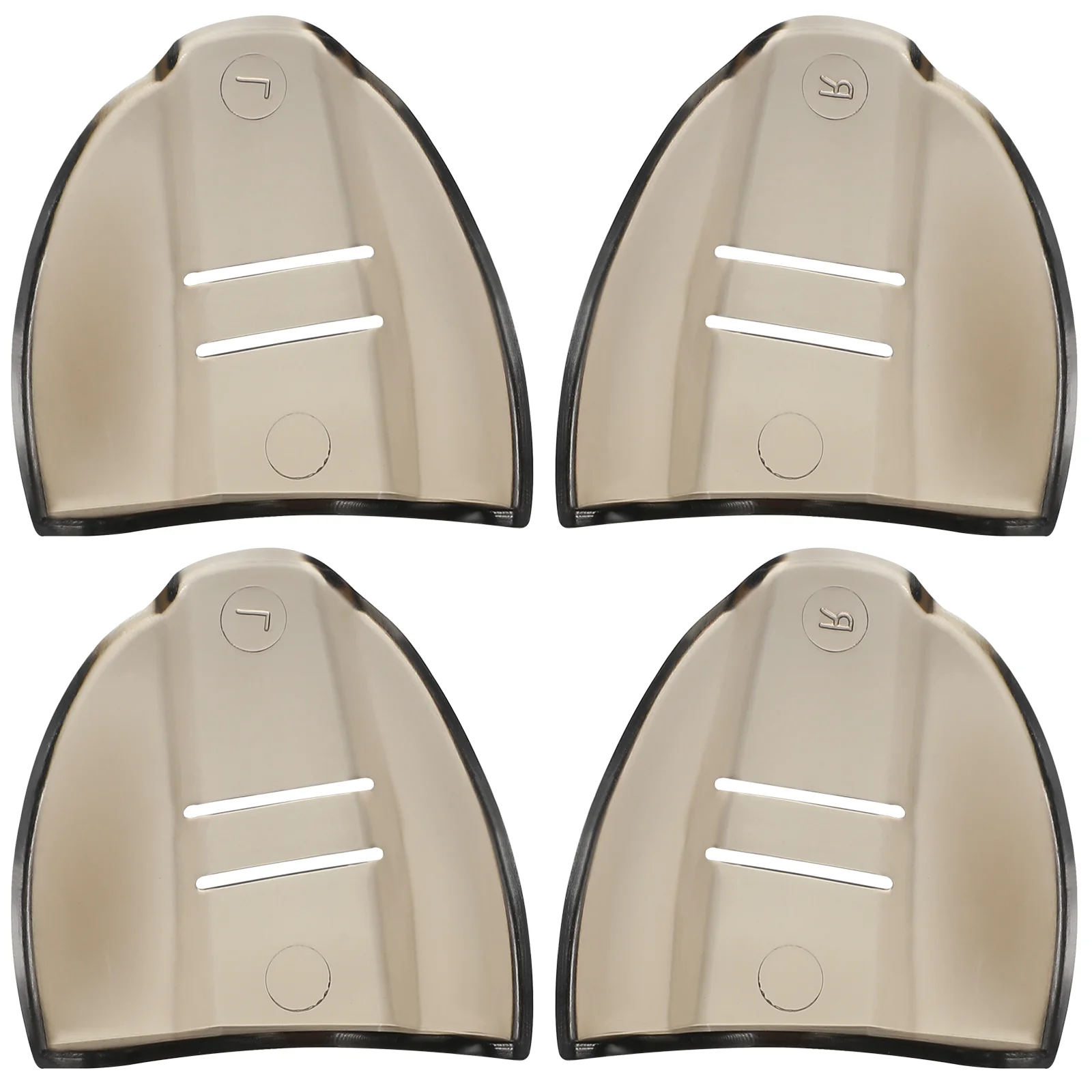 2 Pairs Dark Brown Glasses Side Shield Protective Eyewear Sideshield for Glasses Lightweight TPU Spatter