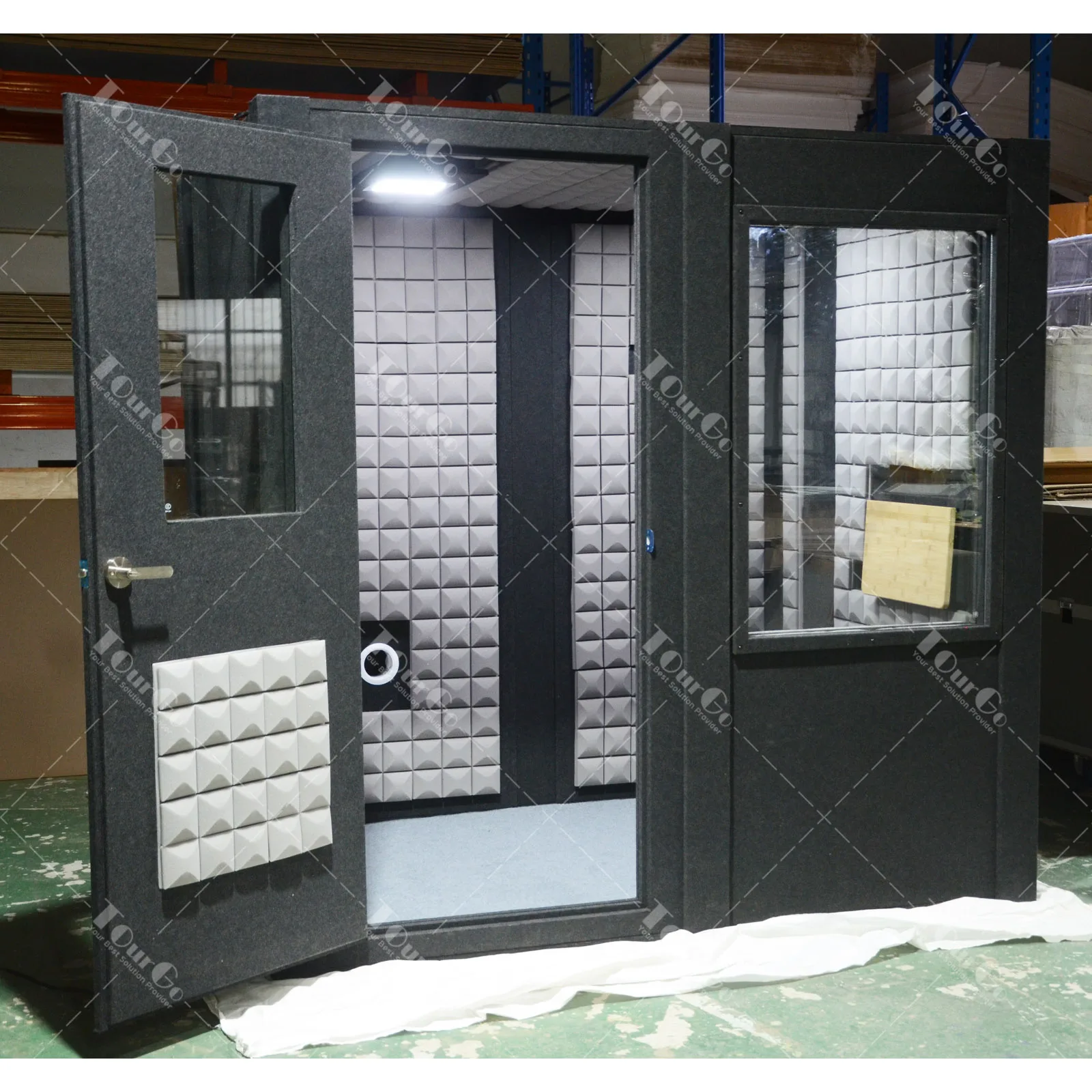 Cabine de estúdio vocal à prova de som Hooqu Cabine de gravação à prova de som para escritório privado Pod silencioso