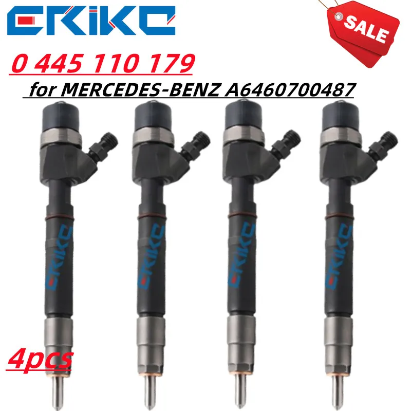 

4PCS 0 445 110 179 Common Rail Injection 0 445 110 179 Fuel Injector 0 445 110 179 0445110180 for MERCEDES-BENZ A6460700487