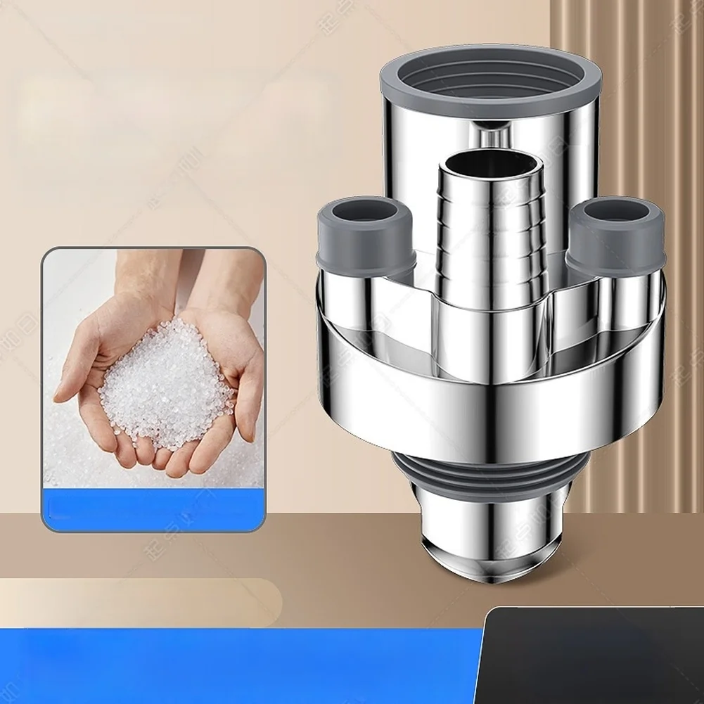 Triple Outlet ABS Drain Pipe with Silicone and Internal Seals for Scent Prevention and Pest Control in Kitchen Plumbing