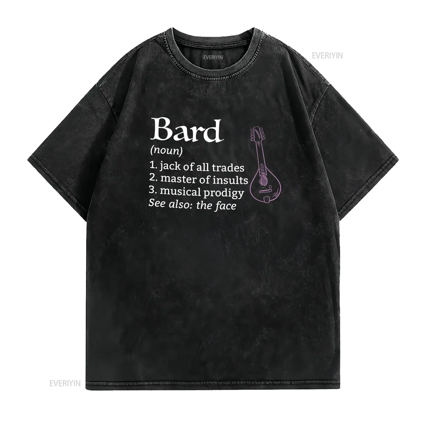 D Bard T Shirt Class Definition  vintage Washed Casual Stretched graphic Comfortable Slightly Soft Unisex Breathable Versatile
