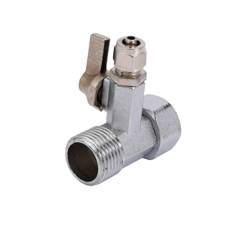 Adaptateur d\'eau de rajeunissement RO, robinet à assujetà bille de 1/2 à 1/4 pouces, barrage de rajeunissement du robinet, osmose, argent