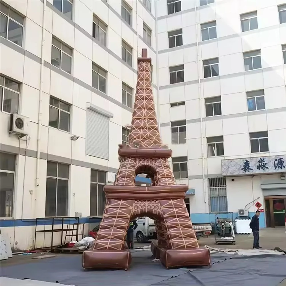 Tour Eiffel Gonflable avec Souffleur, Bâtiment Gonflable pour la Décoration d'Événements