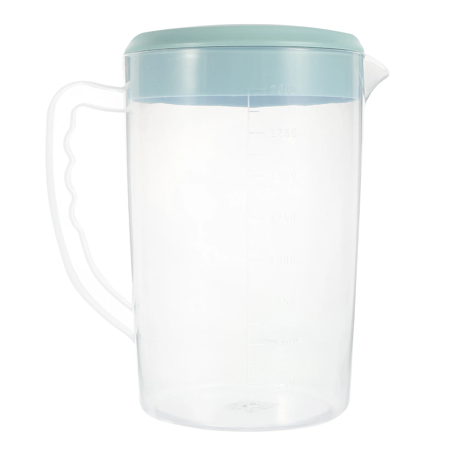 

2000ml Cold Water Pitcher Plastic Lid Fit Heat Resistant Large Capacity Beverage Container Water Pitcher with Lid