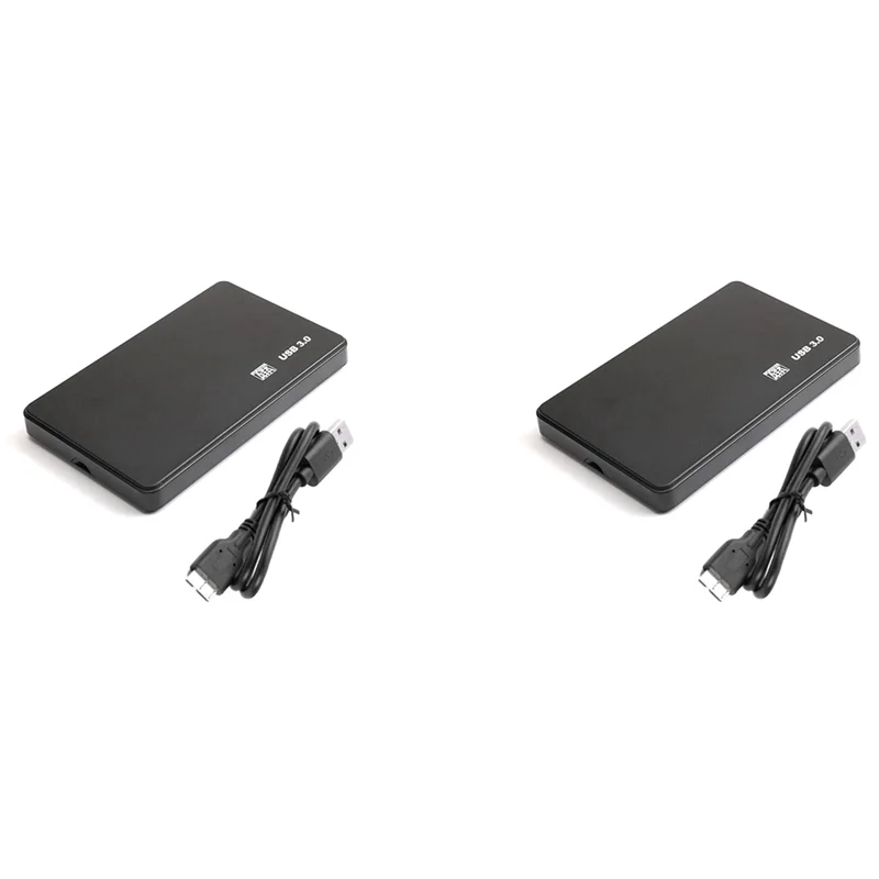 

Компактный корпус для жесткого диска 2X USB 3.0, 5 Гбит/с, 2,5-дюймовый корпус для жесткого диска SATA с внешней застежкой, чехол для жесткого диска для ПК