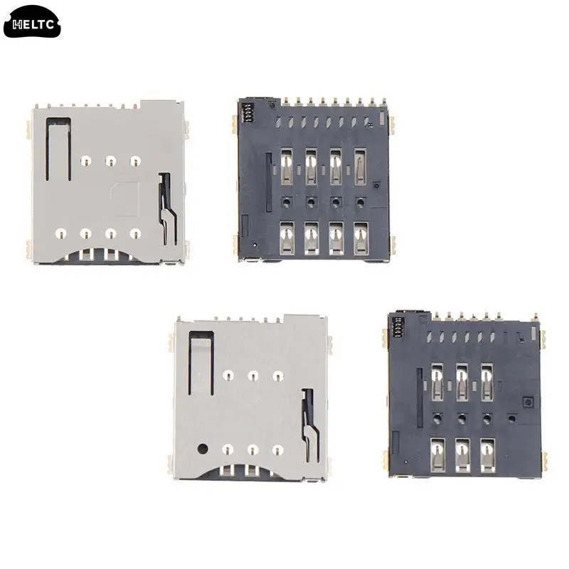 2Pc MUP-C792 micro sim card holder SMD external welding Self-piercing type Micro Sim Card Connector Patch Sim Card Slot Socket