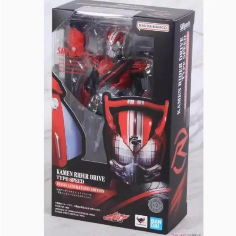 Bandai Original SHF Kamen Rider Drive Type Speed Heisei Generations Edition Anime Action Figure Toys for Boys Girls Kids Gifts