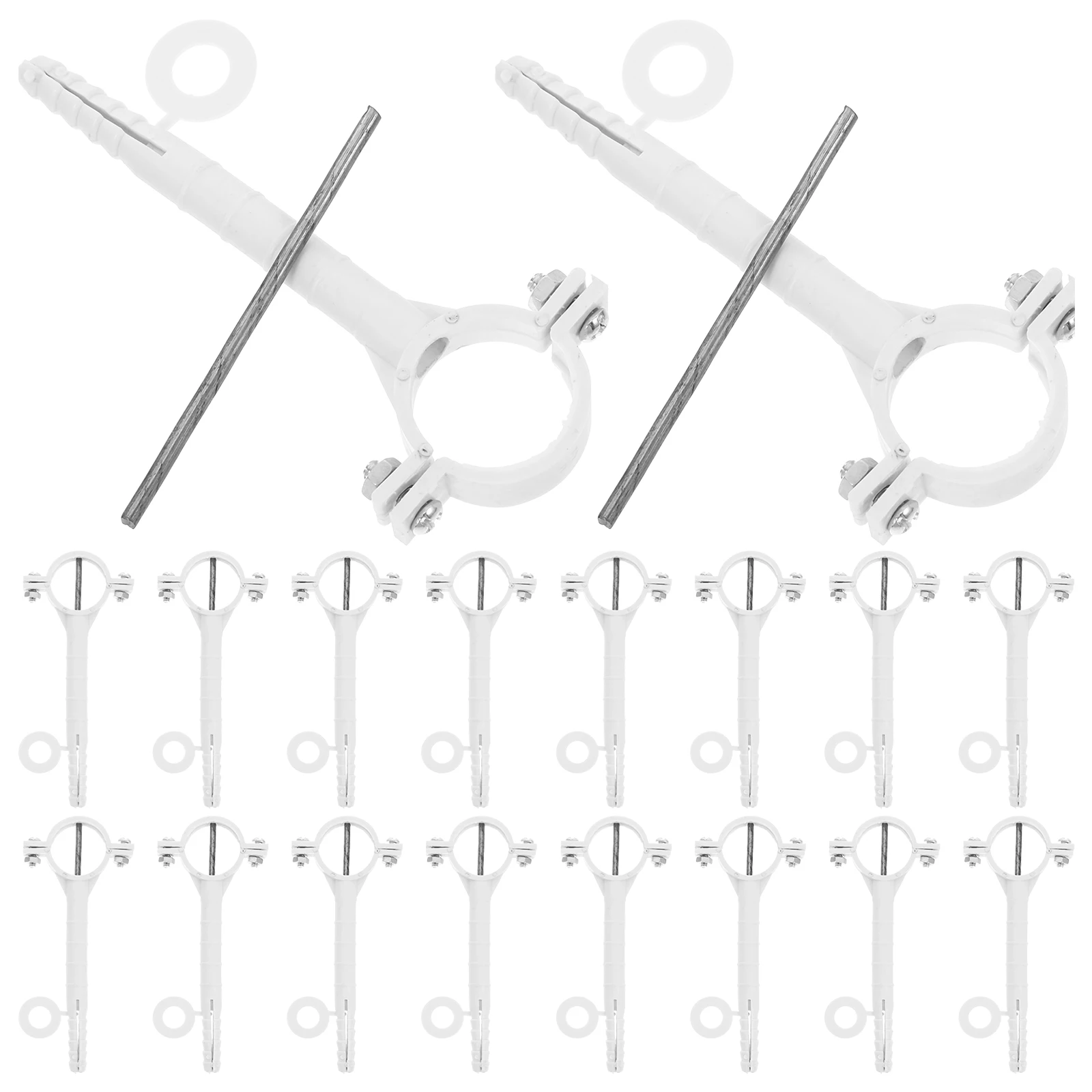 

20pcs Pipe Clamps Durable Hose Fastener Automotive Fuel Injection Suitable Plumbing Projects Save Space Neat Appearance Hose