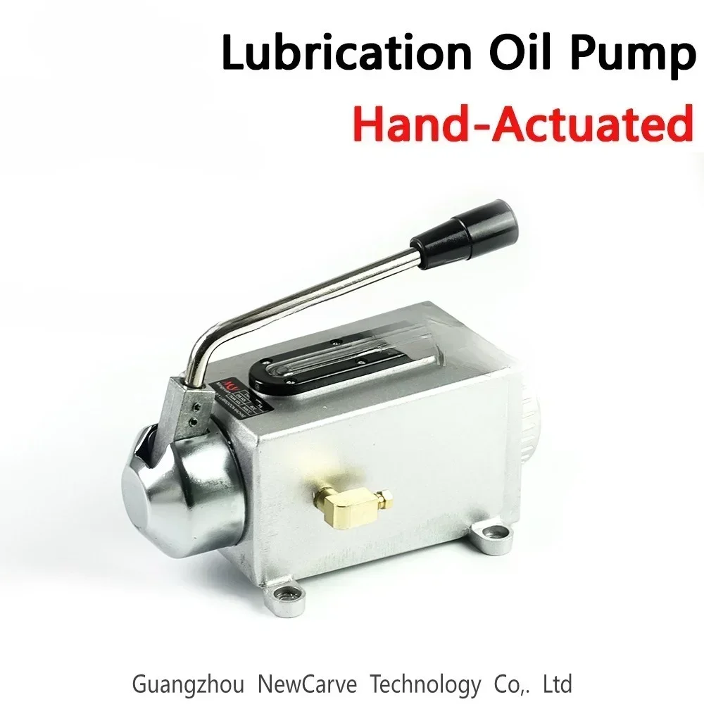 CNC Lubricating Oil Pump Hand-actuated CNC Router Electromagnetic Lubrication Pump Stainless Steel Body NEWCARVE