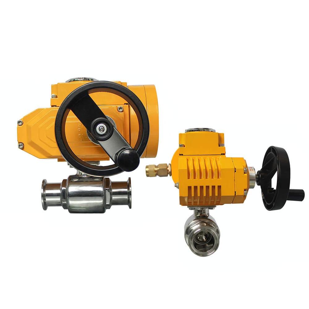 COVNA Food Grade Motorized Automated Valves Regualting Sanitary Electric Actuator Ball Valve Motorized Ball Valve