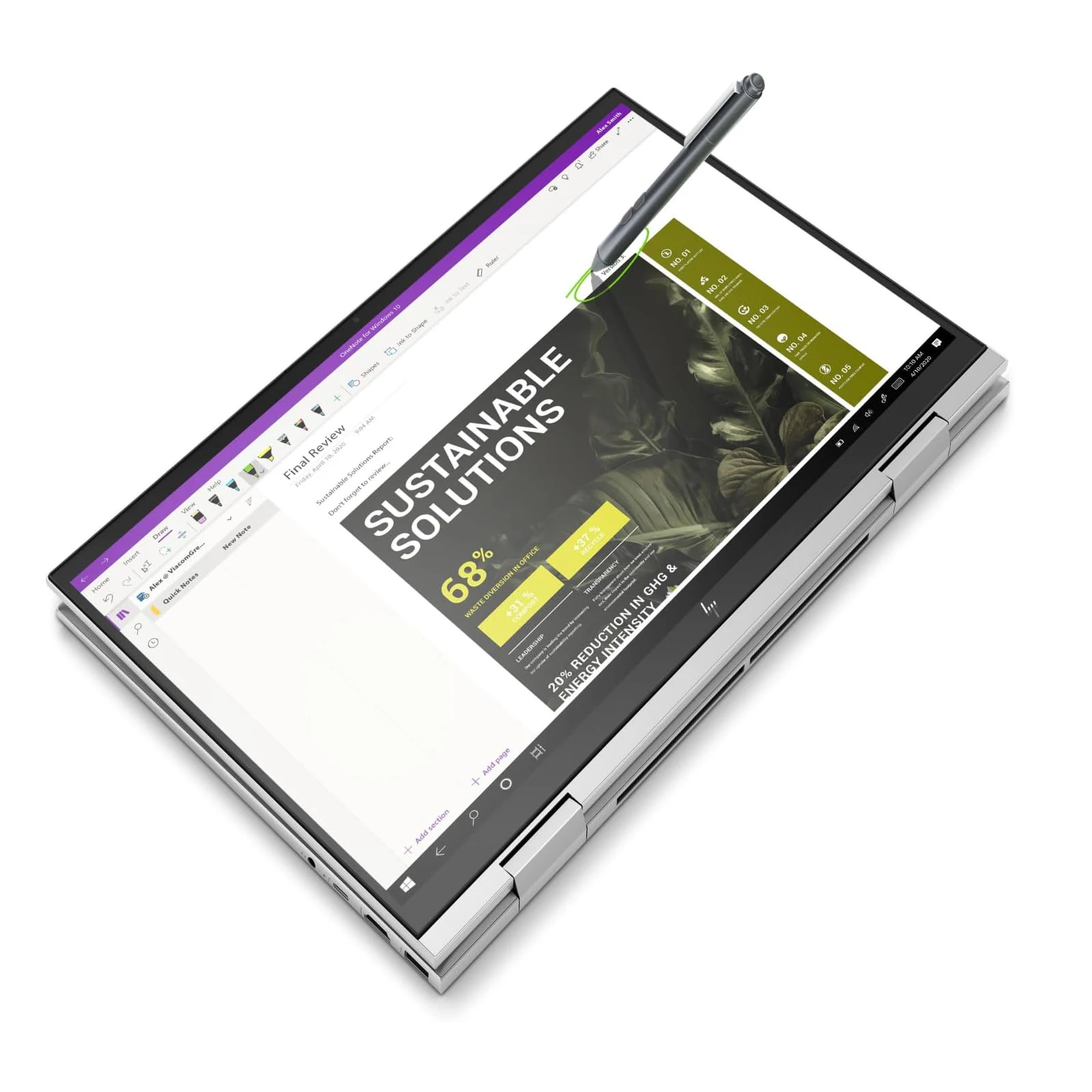 MPP digitale styluspen voor HP Envy X360/Pavilion X360/Spectre X360 2-in-1 laptops, voor Microsoft Surface, ondersteuning voor MPP